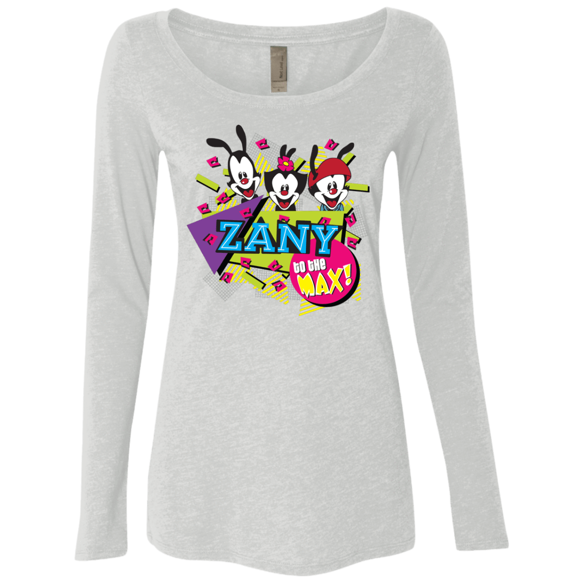 T-Shirts Heather White / S Zany Women's Triblend Long Sleeve Shirt