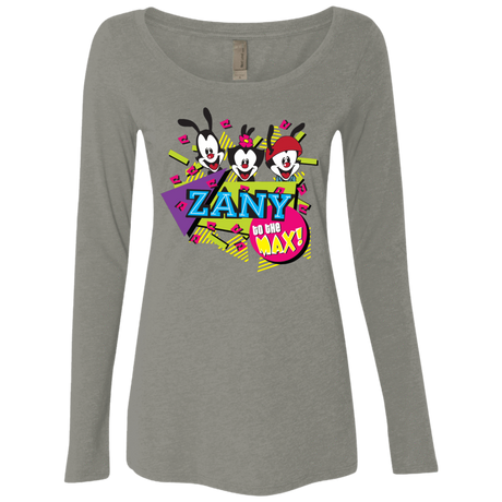 T-Shirts Venetian Grey / S Zany Women's Triblend Long Sleeve Shirt