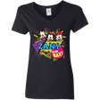 T-Shirts Black / S Zany Women's V-Neck T-Shirt