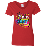 T-Shirts Red / S Zany Women's V-Neck T-Shirt