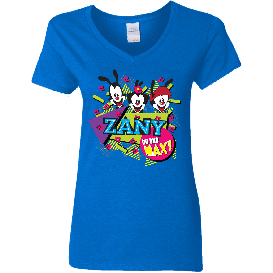 T-Shirts Royal / S Zany Women's V-Neck T-Shirt