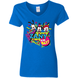 T-Shirts Royal / S Zany Women's V-Neck T-Shirt