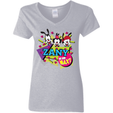 T-Shirts Sport Grey / S Zany Women's V-Neck T-Shirt