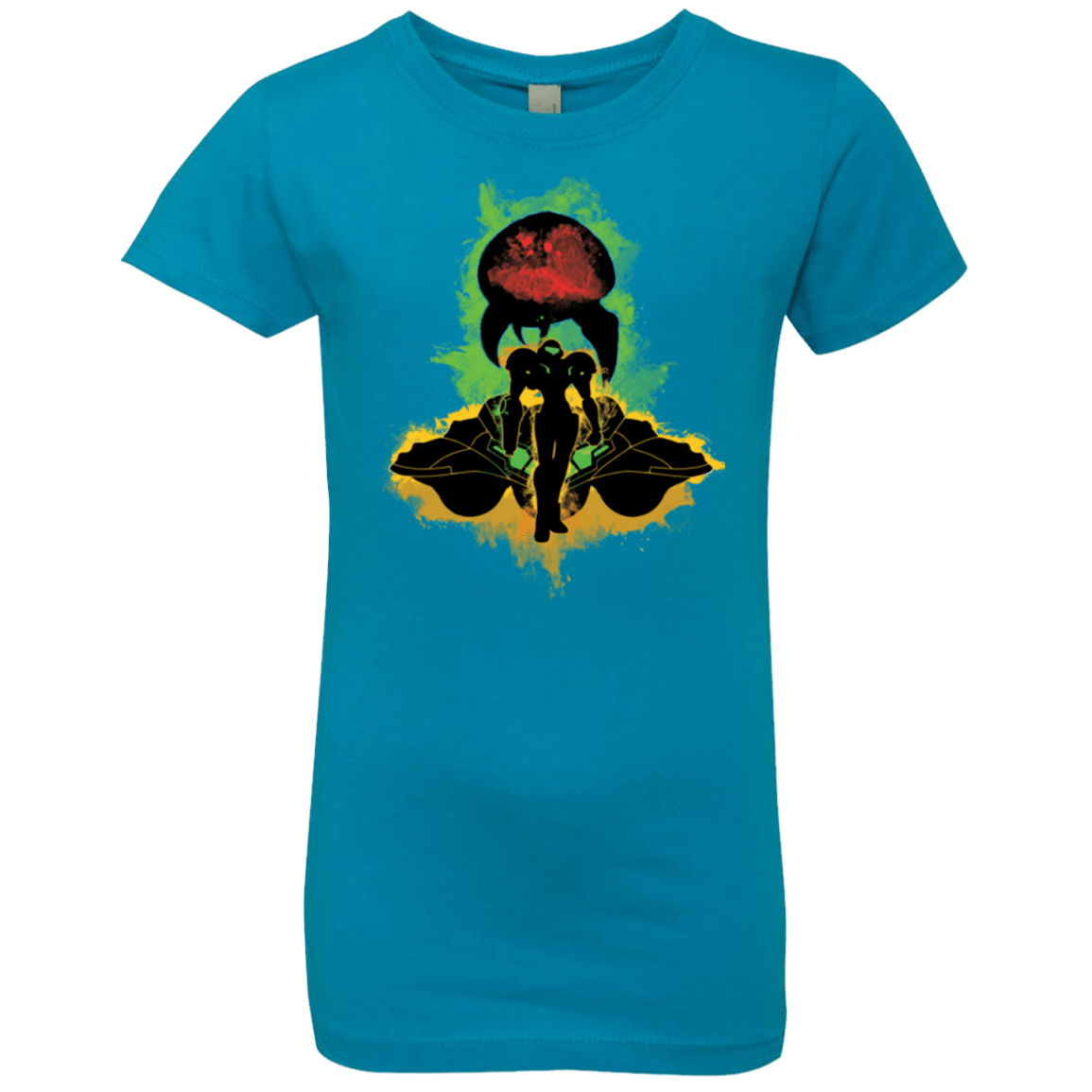 T-Shirts Turquoise / YXS Zebes Conflict Girls Premium T-Shirt