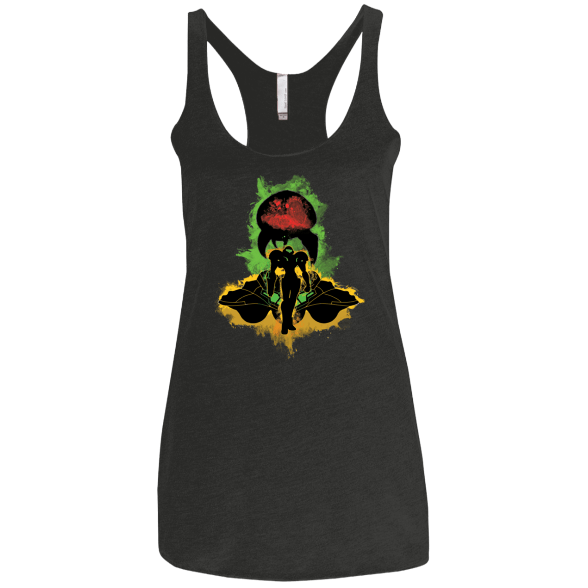 T-Shirts Vintage Black / X-Small Zebes Conflict Women's Triblend Racerback Tank