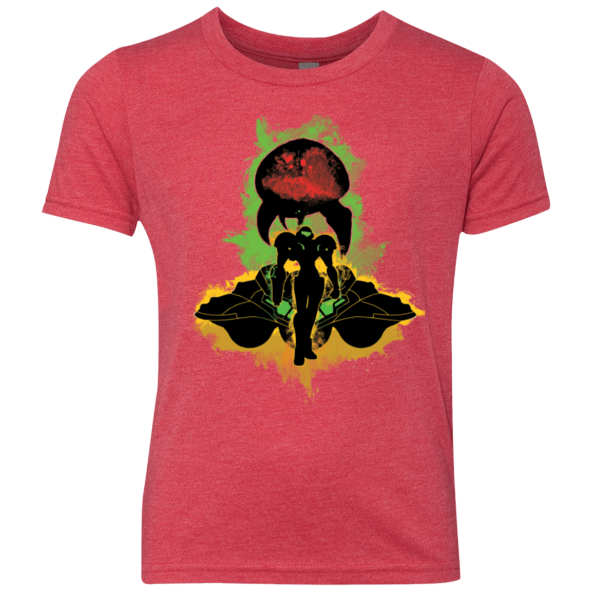 T-Shirts Vintage Red / YXS Zebes Conflict Youth Triblend T-Shirt