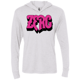 T-Shirts Heather White / X-Small Zerg Rush Triblend Long Sleeve Hoodie Tee