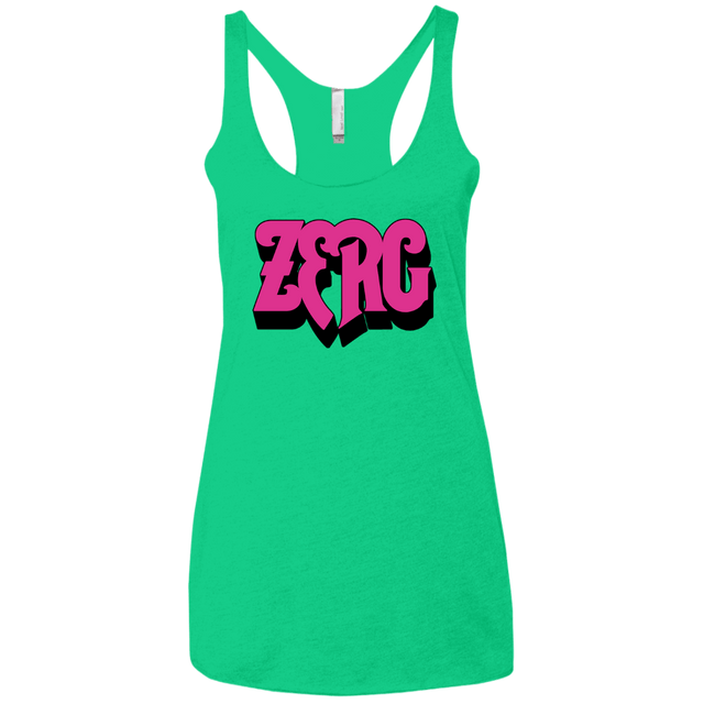 T-Shirts Envy / X-Small Zerg Rush Women's Triblend Racerback Tank