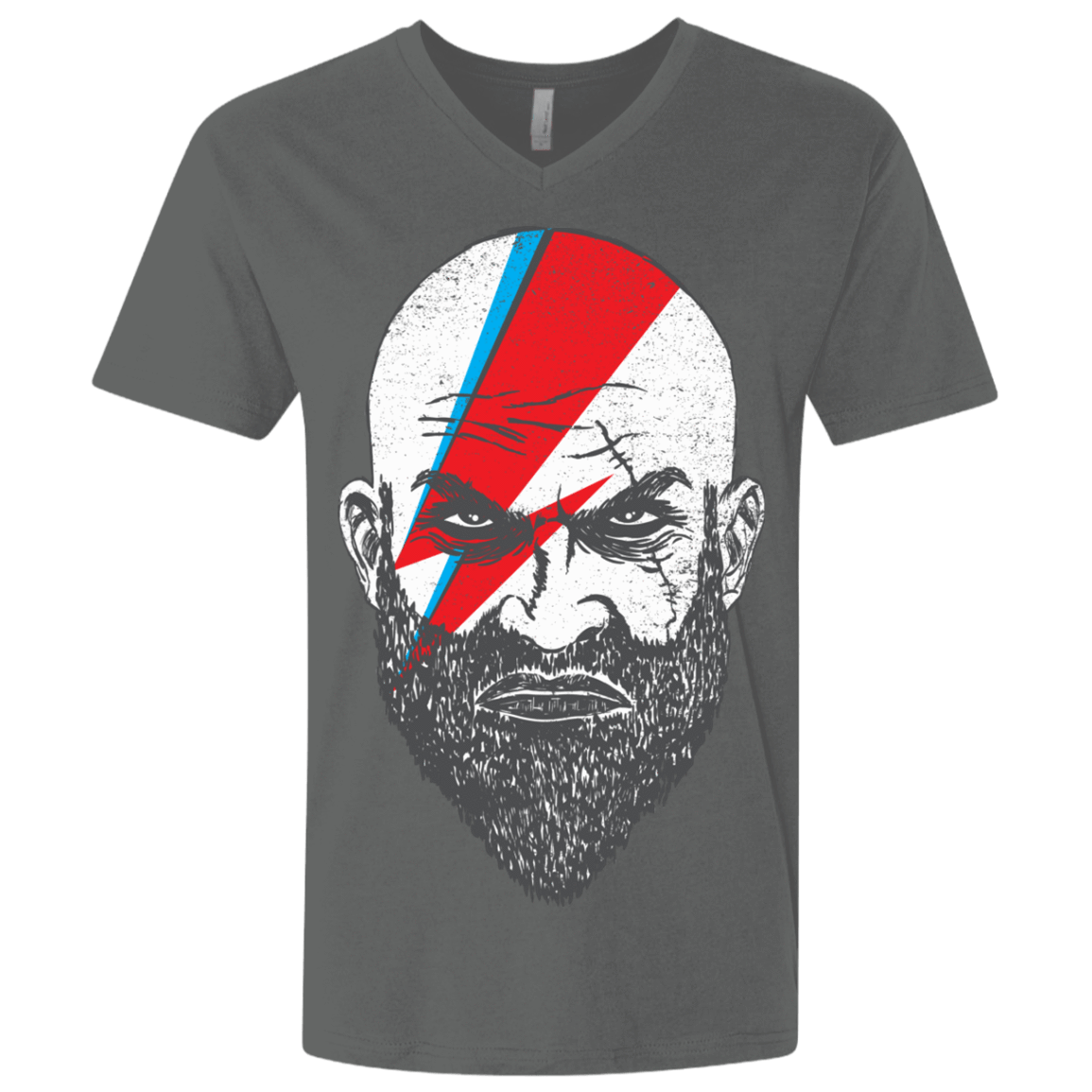 T-Shirts Heavy Metal / X-Small Ziggy Kratos Men's Premium V-Neck