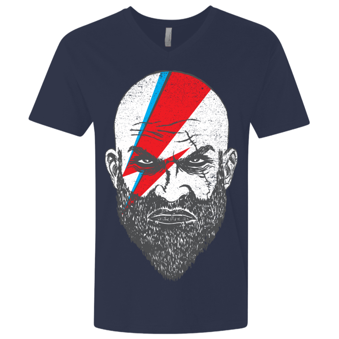 T-Shirts Midnight Navy / X-Small Ziggy Kratos Men's Premium V-Neck