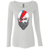 T-Shirts Heather White / S Ziggy Kratos Women's Triblend Long Sleeve Shirt