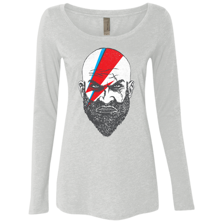 T-Shirts Heather White / S Ziggy Kratos Women's Triblend Long Sleeve Shirt