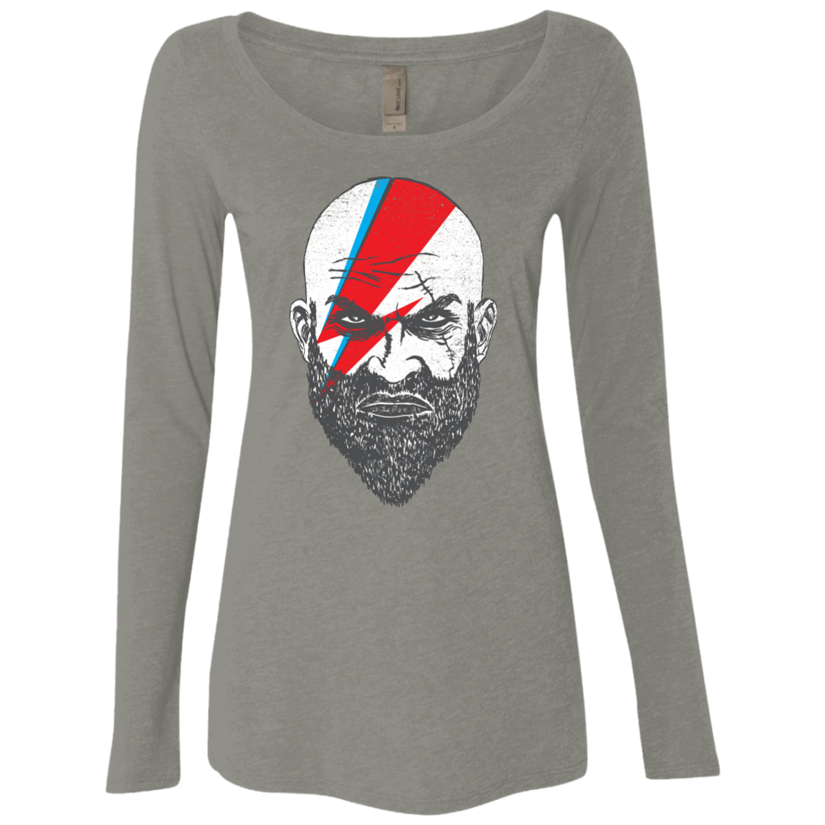 T-Shirts Venetian Grey / S Ziggy Kratos Women's Triblend Long Sleeve Shirt