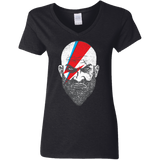 T-Shirts Black / S Ziggy Kratos Women's V-Neck T-Shirt