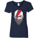 T-Shirts Navy / S Ziggy Kratos Women's V-Neck T-Shirt