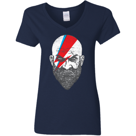 T-Shirts Navy / S Ziggy Kratos Women's V-Neck T-Shirt