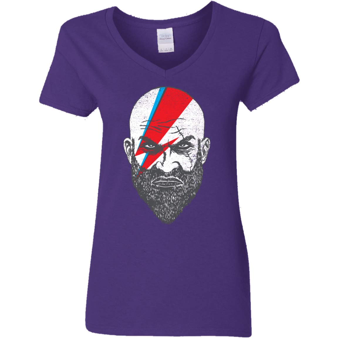 T-Shirts Purple / S Ziggy Kratos Women's V-Neck T-Shirt