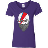 T-Shirts Purple / S Ziggy Kratos Women's V-Neck T-Shirt