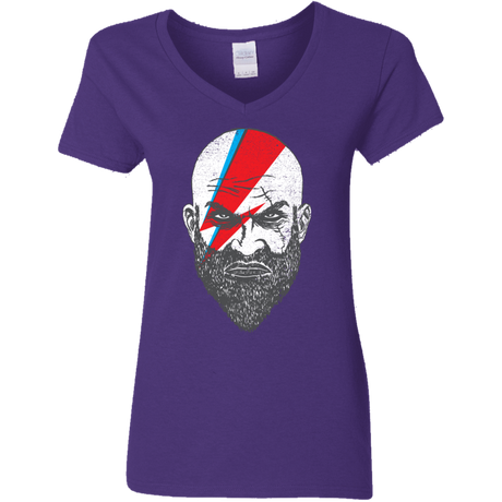 T-Shirts Purple / S Ziggy Kratos Women's V-Neck T-Shirt