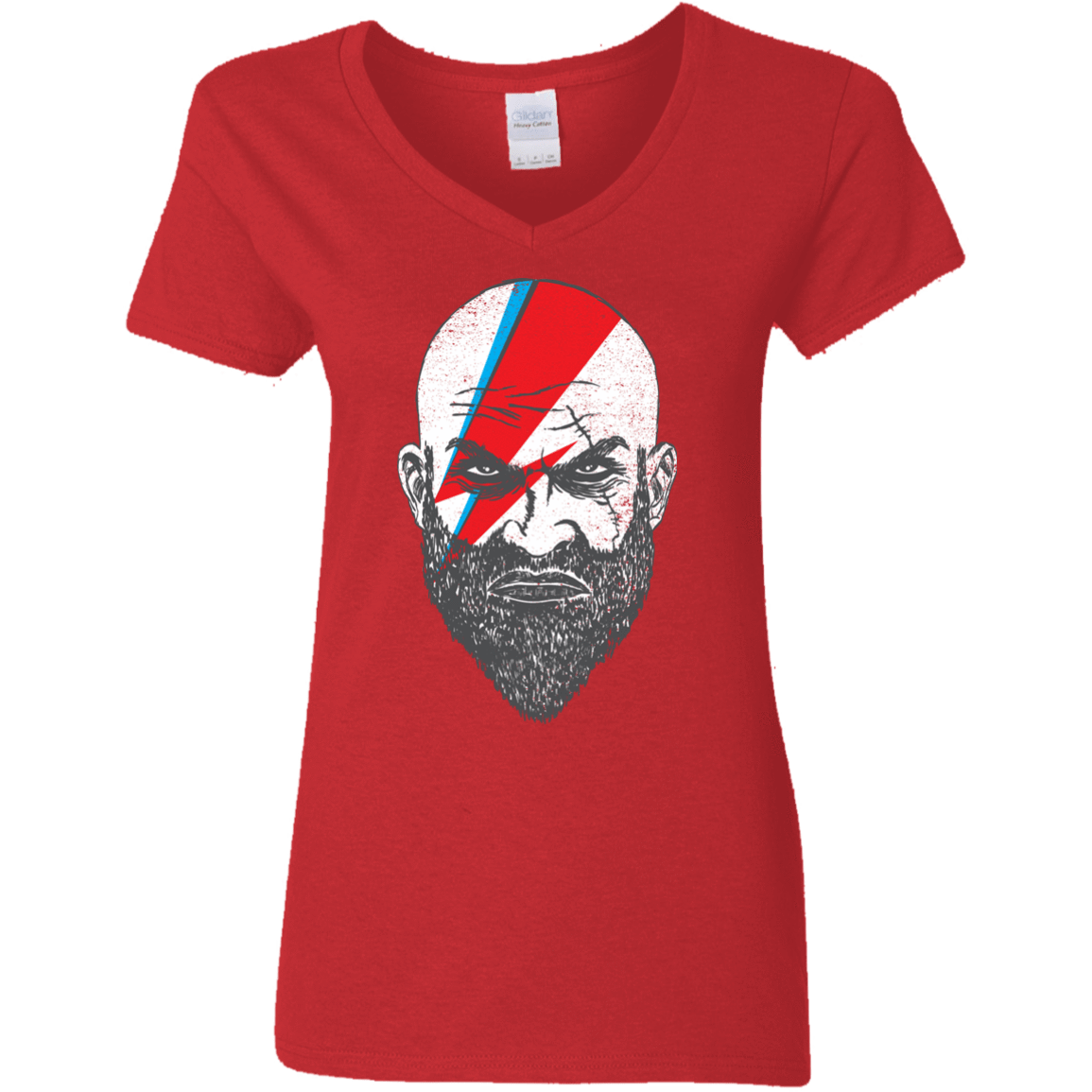 T-Shirts Red / S Ziggy Kratos Women's V-Neck T-Shirt