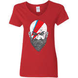 T-Shirts Red / S Ziggy Kratos Women's V-Neck T-Shirt