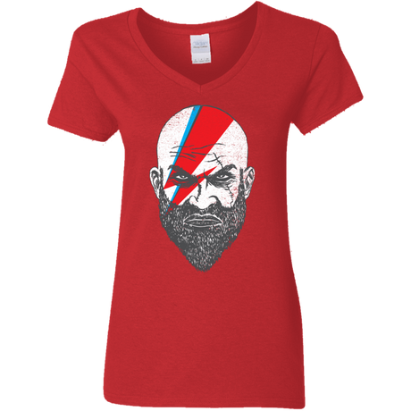 T-Shirts Red / S Ziggy Kratos Women's V-Neck T-Shirt