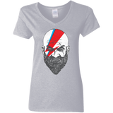 T-Shirts Sport Grey / S Ziggy Kratos Women's V-Neck T-Shirt