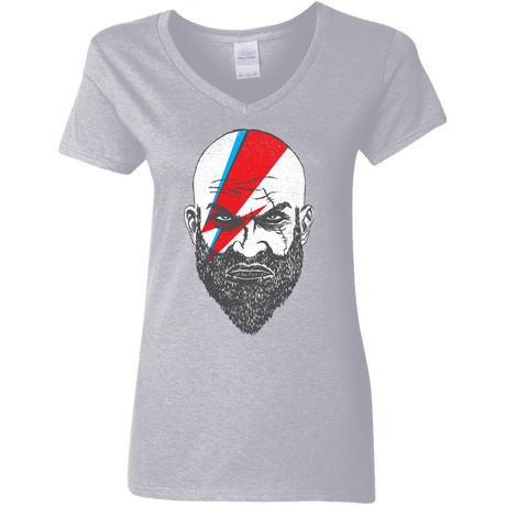 T-Shirts Sport Grey / S Ziggy Kratos Women's V-Neck T-Shirt