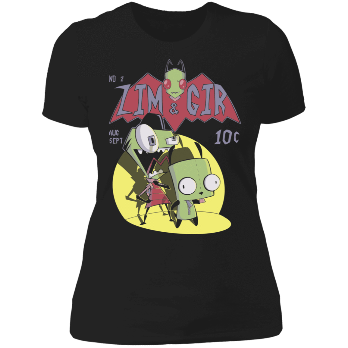 T-Shirts Black / X-Small Zim and Gir Women's Premium T-Shirt