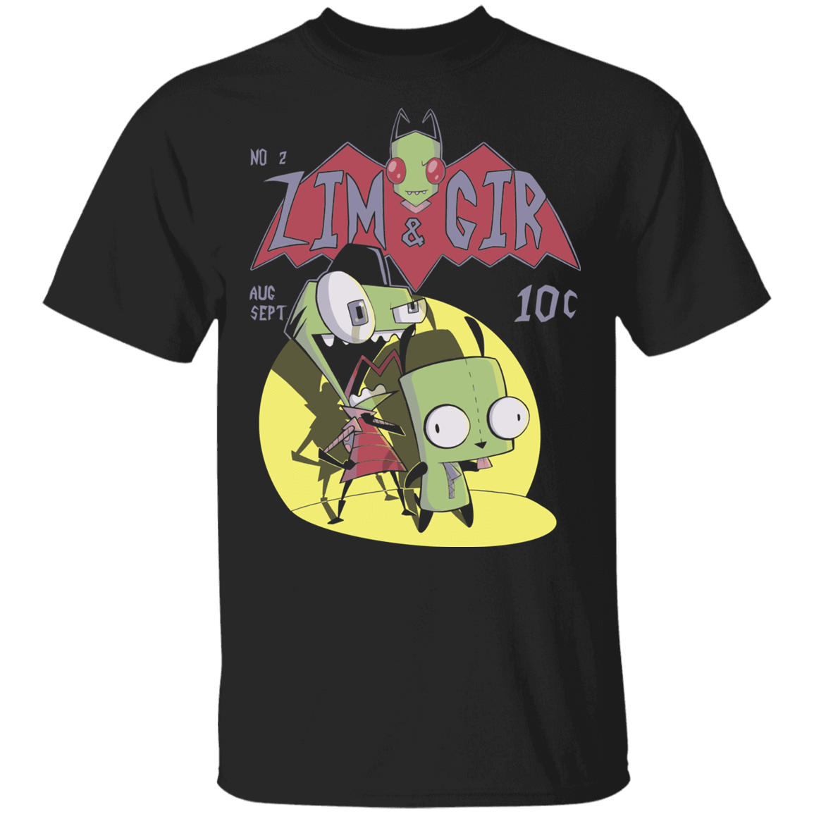 T-Shirts Black / YXS Zim and Gir Youth T-Shirt