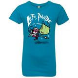 T-Shirts Turquoise / YXS Zim Pilgrim Girls Premium T-Shirt