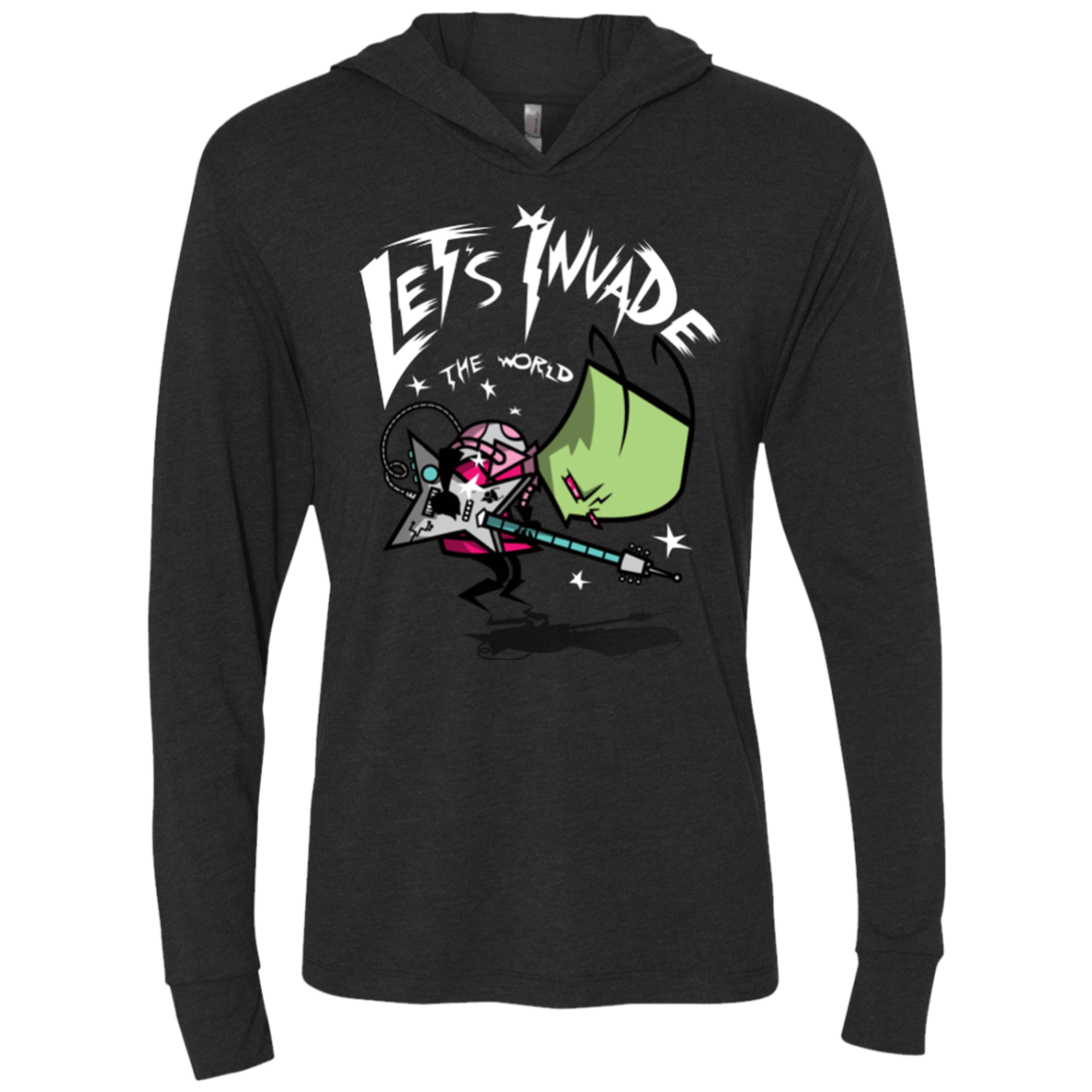 T-Shirts Vintage Black / X-Small Zim Pilgrim Triblend Long Sleeve Hoodie Tee