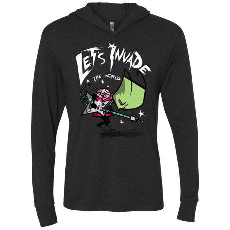 T-Shirts Vintage Black / X-Small Zim Pilgrim Triblend Long Sleeve Hoodie Tee