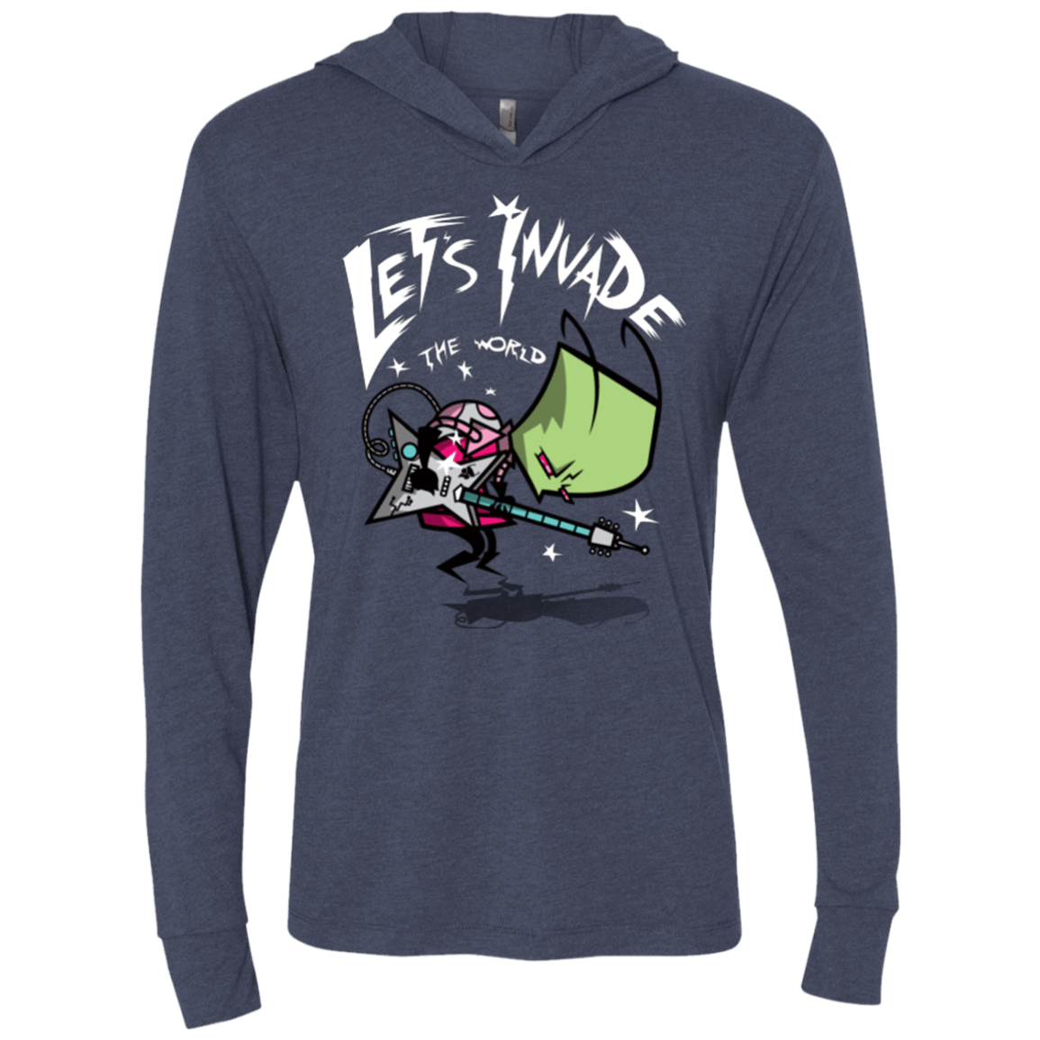 T-Shirts Vintage Navy / X-Small Zim Pilgrim Triblend Long Sleeve Hoodie Tee