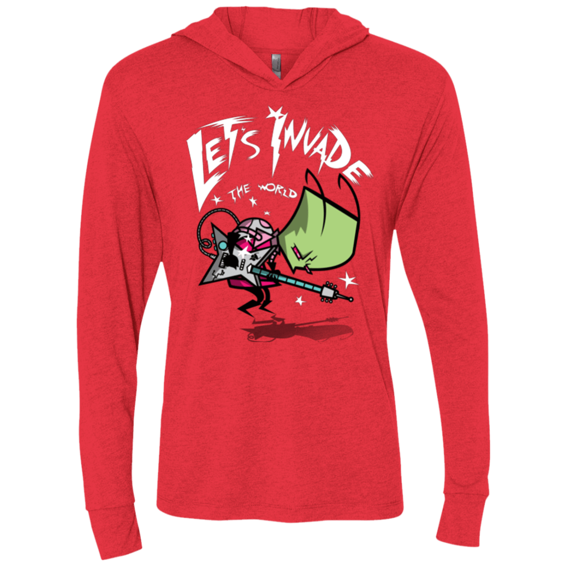 T-Shirts Vintage Red / X-Small Zim Pilgrim Triblend Long Sleeve Hoodie Tee