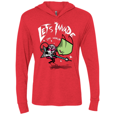 T-Shirts Vintage Red / X-Small Zim Pilgrim Triblend Long Sleeve Hoodie Tee