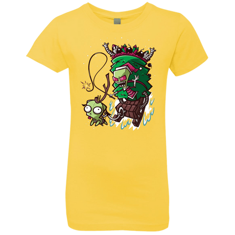 T-Shirts Vibrant Yellow / YXS Zim Stole Christmas Girls Premium T-Shirt