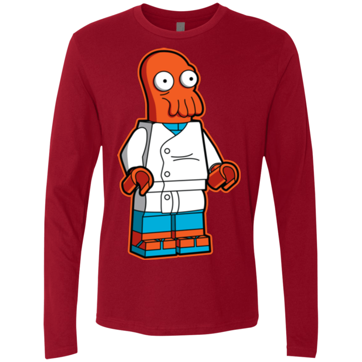 T-Shirts Cardinal / Small Zoidbrick Men's Premium Long Sleeve