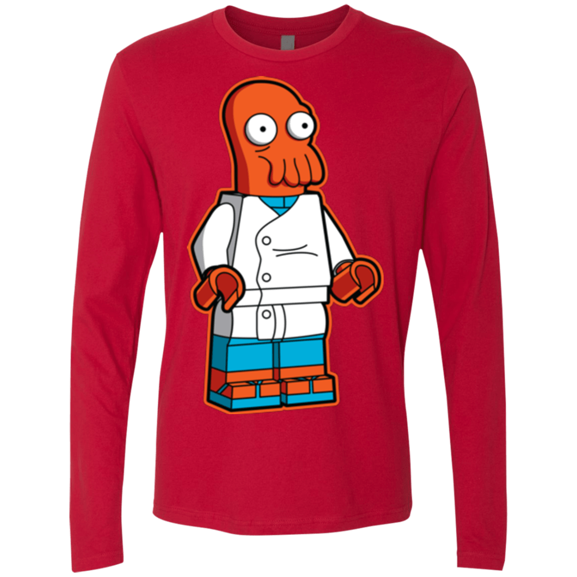 T-Shirts Red / Small Zoidbrick Men's Premium Long Sleeve