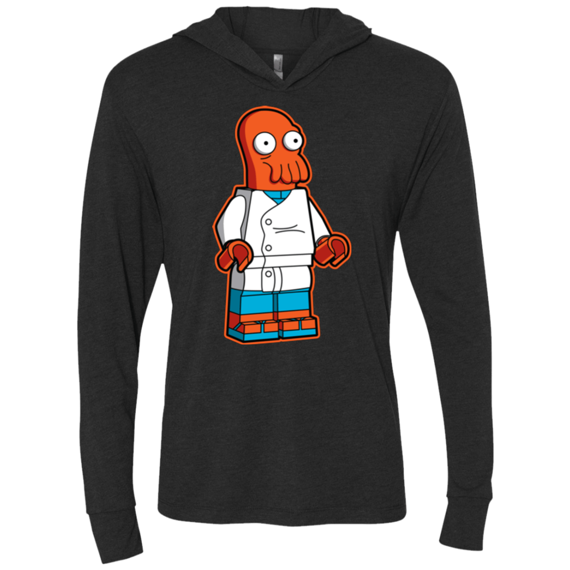 T-Shirts Vintage Black / X-Small Zoidbrick Triblend Long Sleeve Hoodie Tee