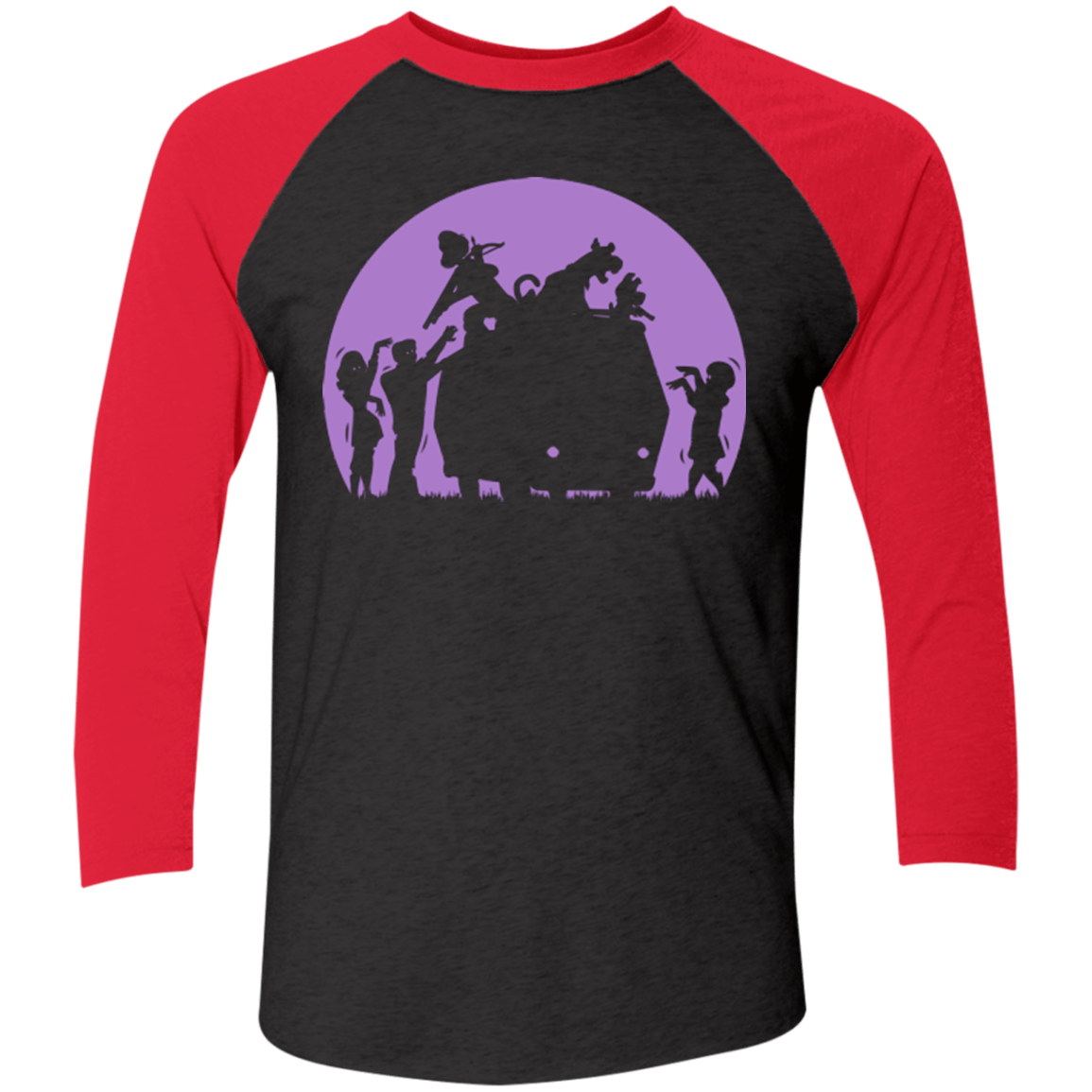 Zoinks They're Zombies Men's Triblend 3/4 Sleeve