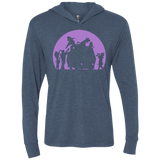 T-Shirts Indigo / X-Small Zoinks They're Zombies Triblend Long Sleeve Hoodie Tee