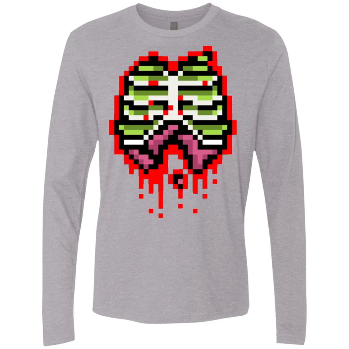 T-Shirts Heather Grey / Small Zombie Guts Men's Premium Long Sleeve