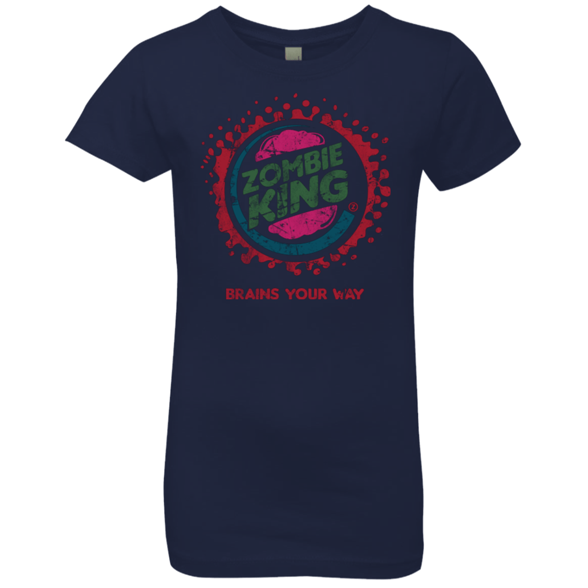 T-Shirts Midnight Navy / YXS Zombie King Girls Premium T-Shirt