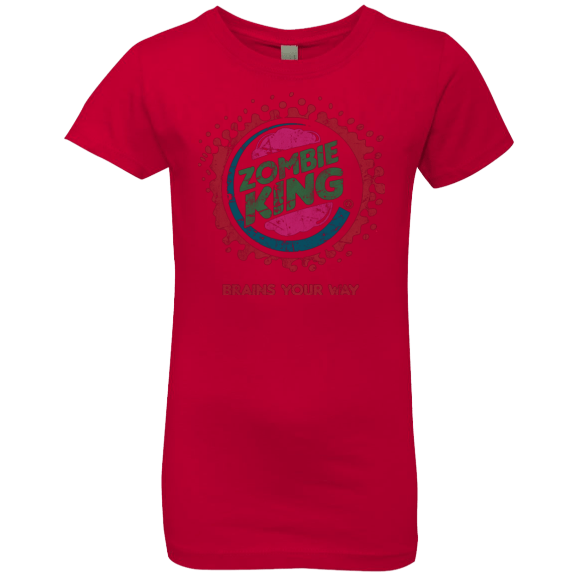 T-Shirts Red / YXS Zombie King Girls Premium T-Shirt