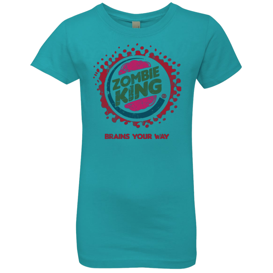 T-Shirts Tahiti Blue / YXS Zombie King Girls Premium T-Shirt