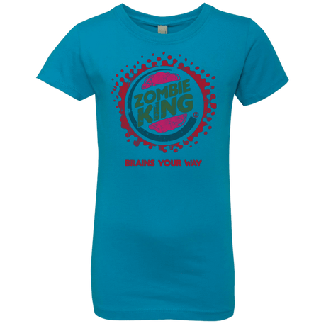 T-Shirts Turquoise / YXS Zombie King Girls Premium T-Shirt