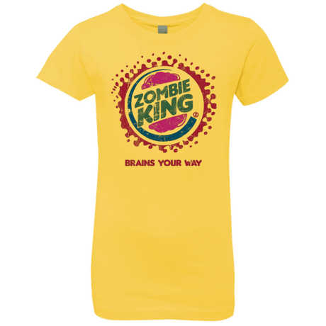 T-Shirts Vibrant Yellow / YXS Zombie King Girls Premium T-Shirt