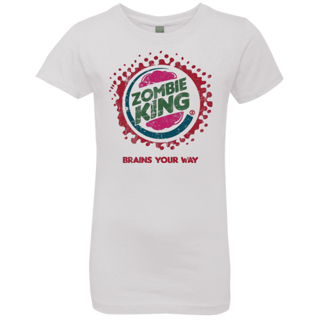 T-Shirts White / YXS Zombie King Girls Premium T-Shirt
