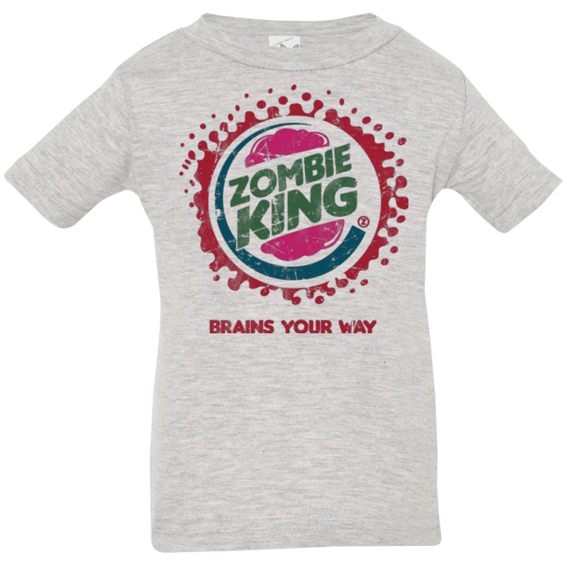 T-Shirts Heather / 6 Months Zombie King Infant PremiumT-Shirt